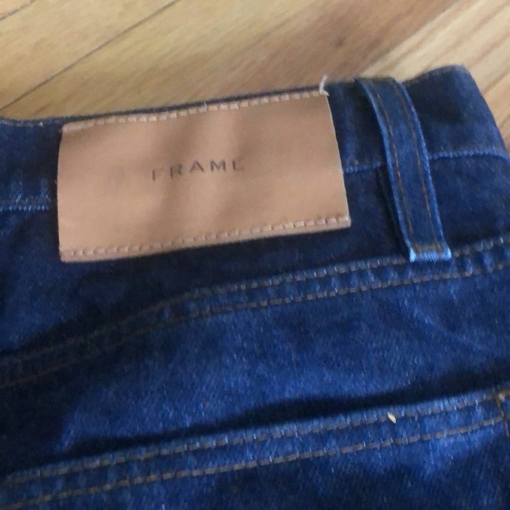 Frame Denim Straight-Leg Jeans in Deep Indigo - Picture 4 of 5